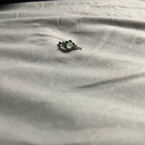 Vintage silver opal ring